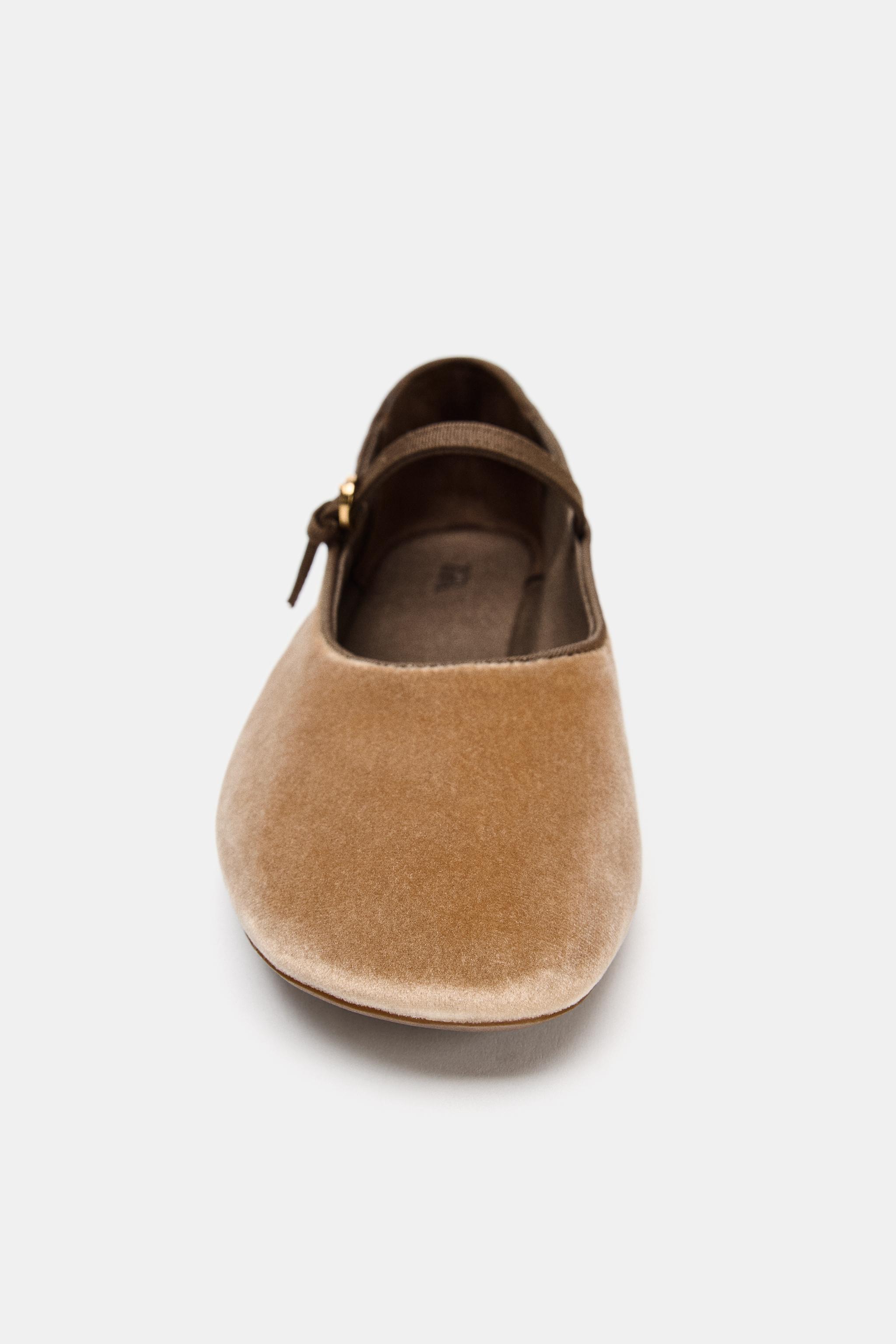 BALLERINES EFFET VELOURS